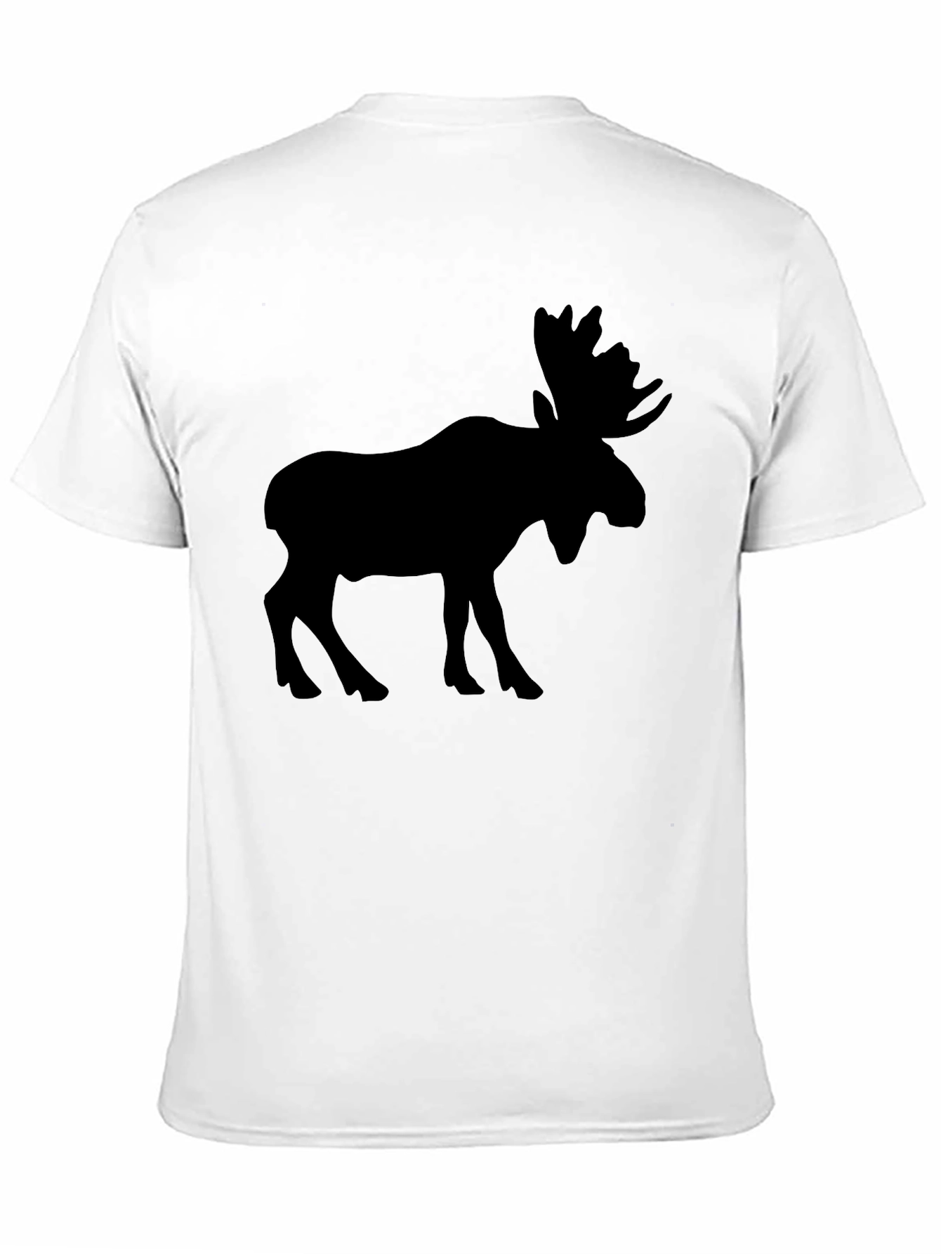Moose Silhouette Black T-Shirt