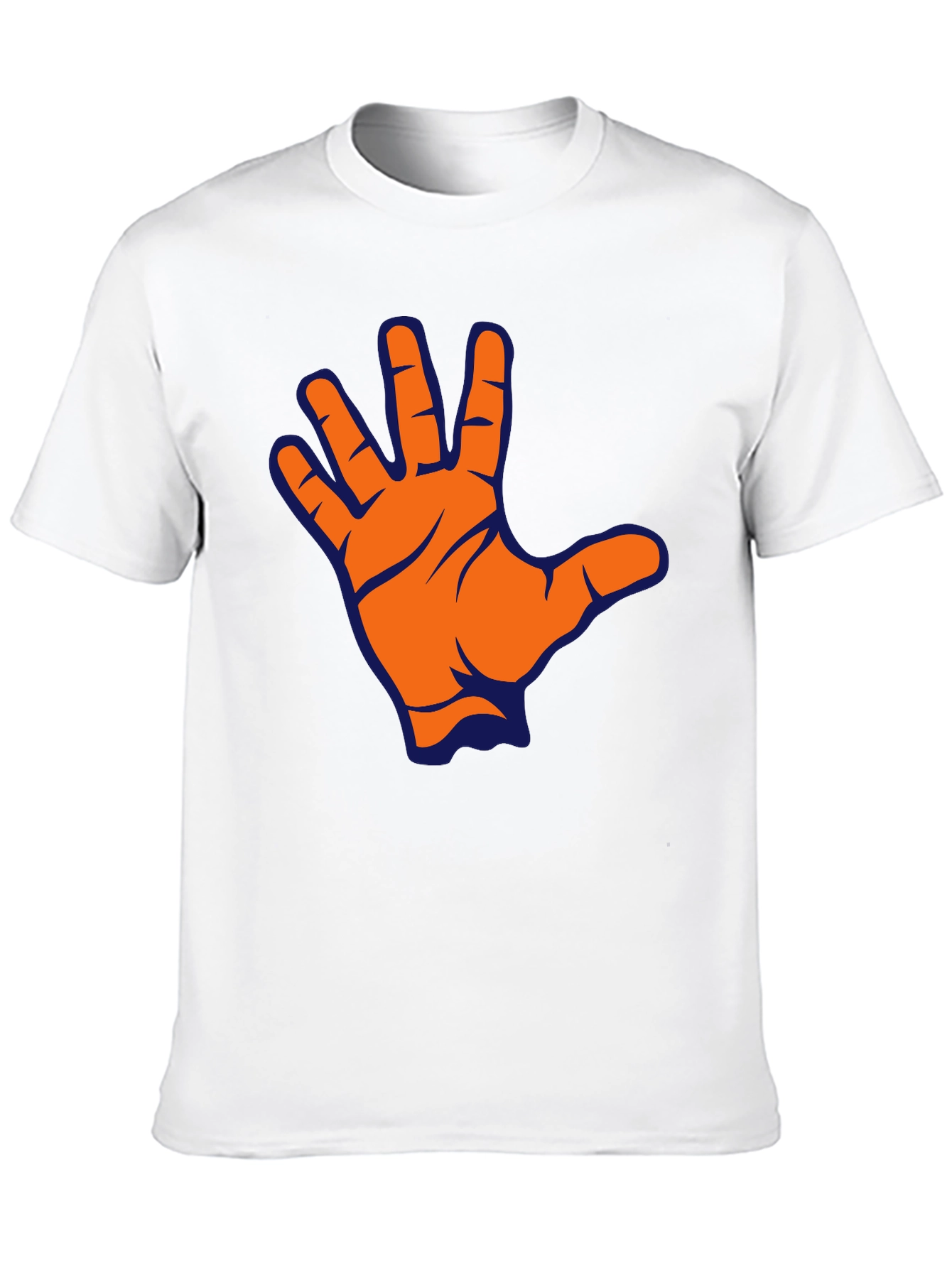 Live Long T-Shirt - Black Vulcan Salute Tee