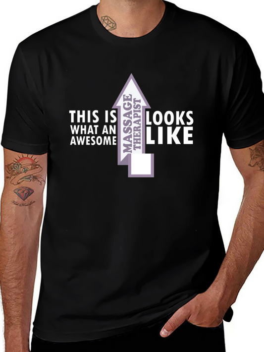Awesome Massage Therapist Black T-Shirt