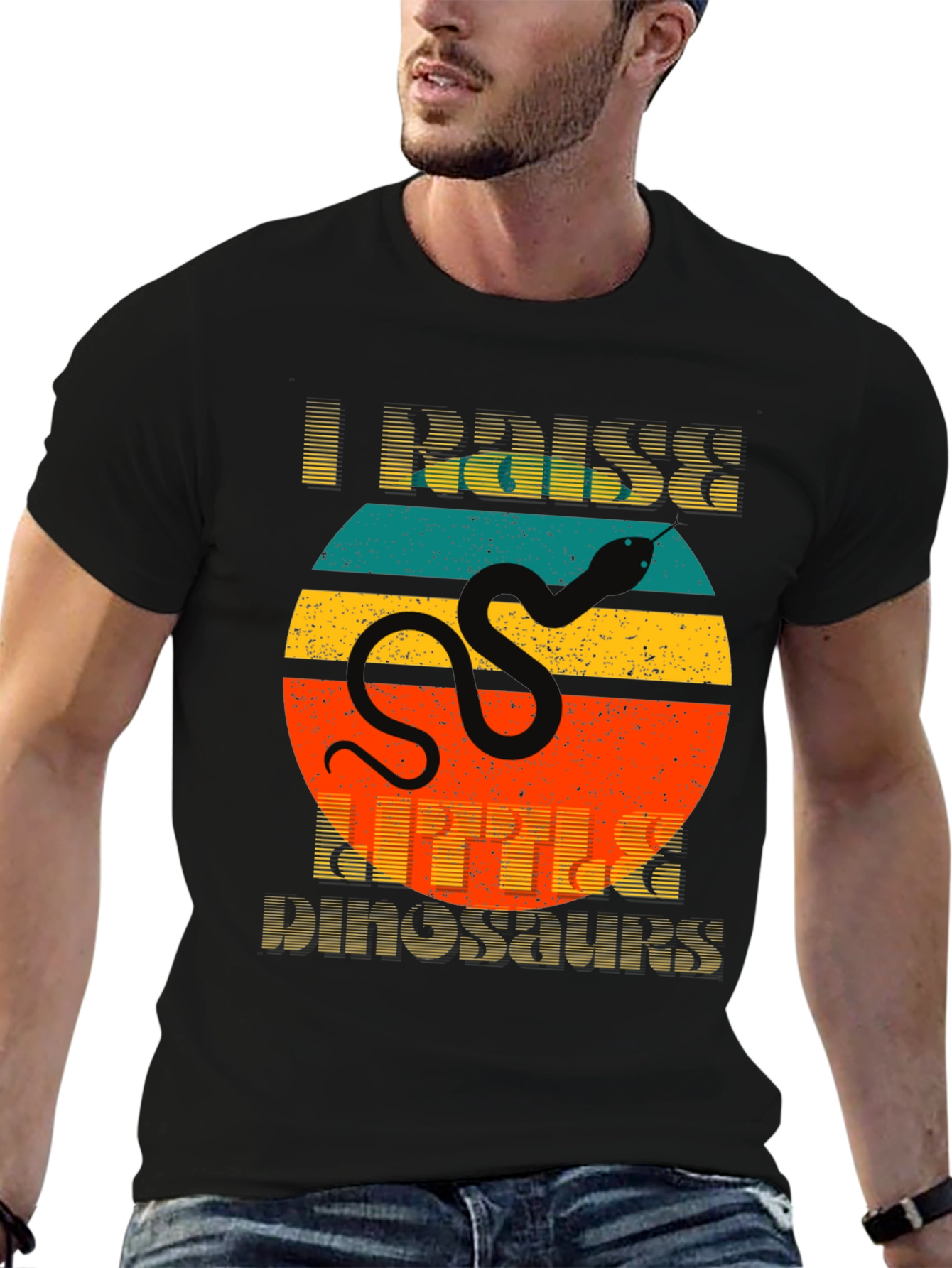 I Raise Little Dinosaurs Snake Graphic T-Shirt