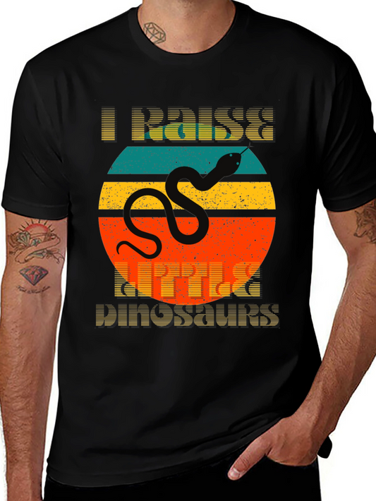 I Raise Little Dinosaurs Snake Graphic T-Shirt