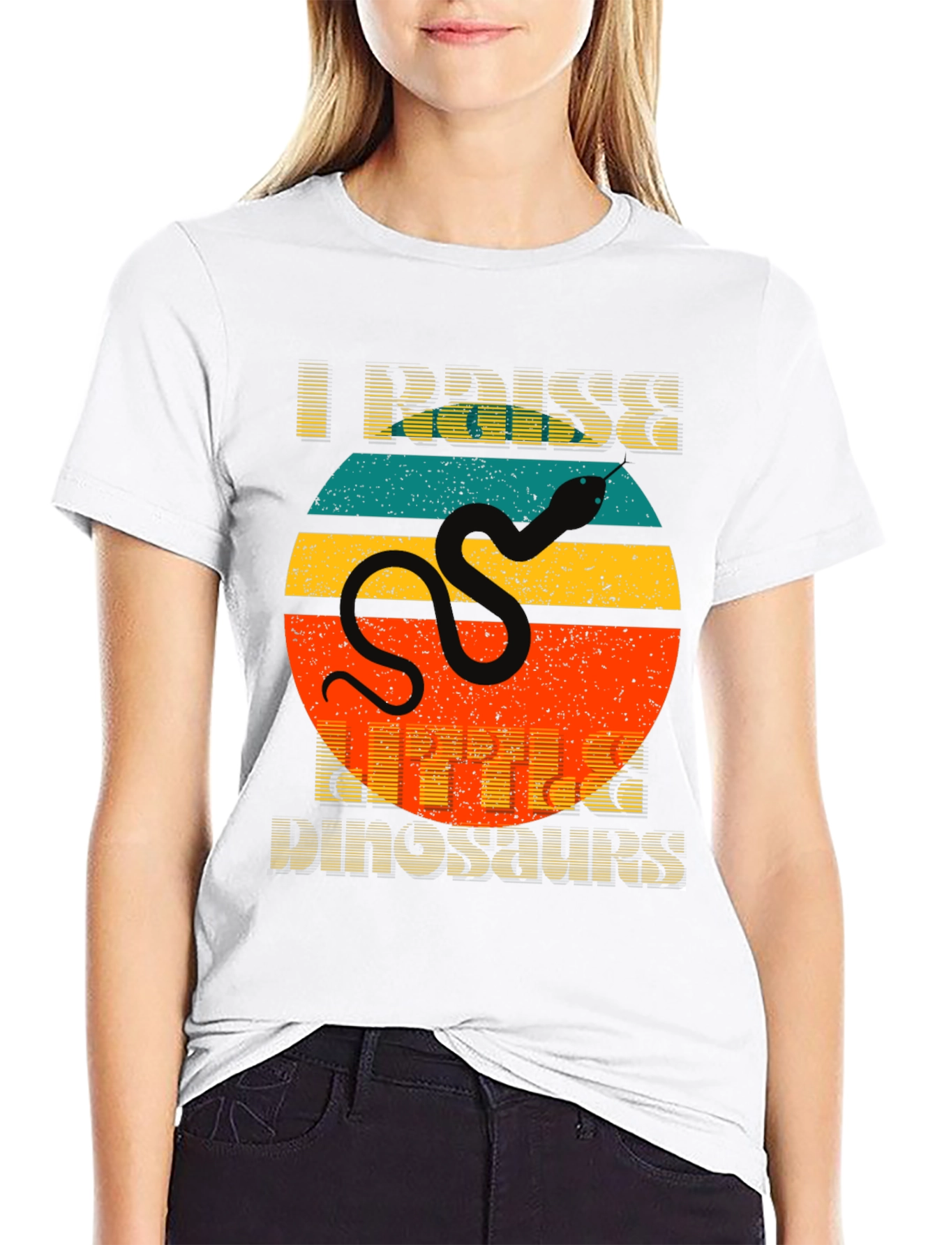 I Raise Little Dinosaurs Snake Graphic T-Shirt