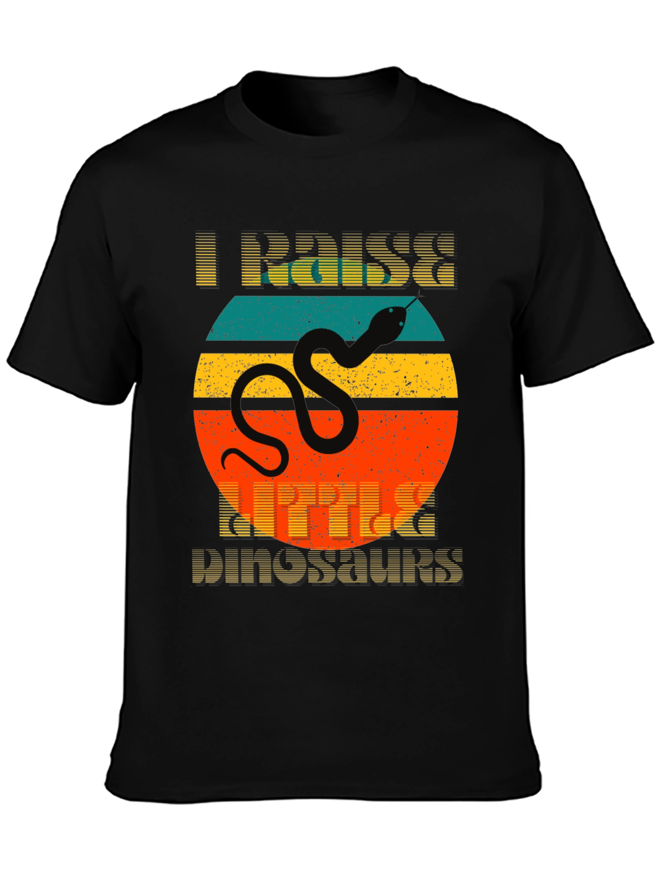 I Raise Little Dinosaurs Snake Graphic T-Shirt