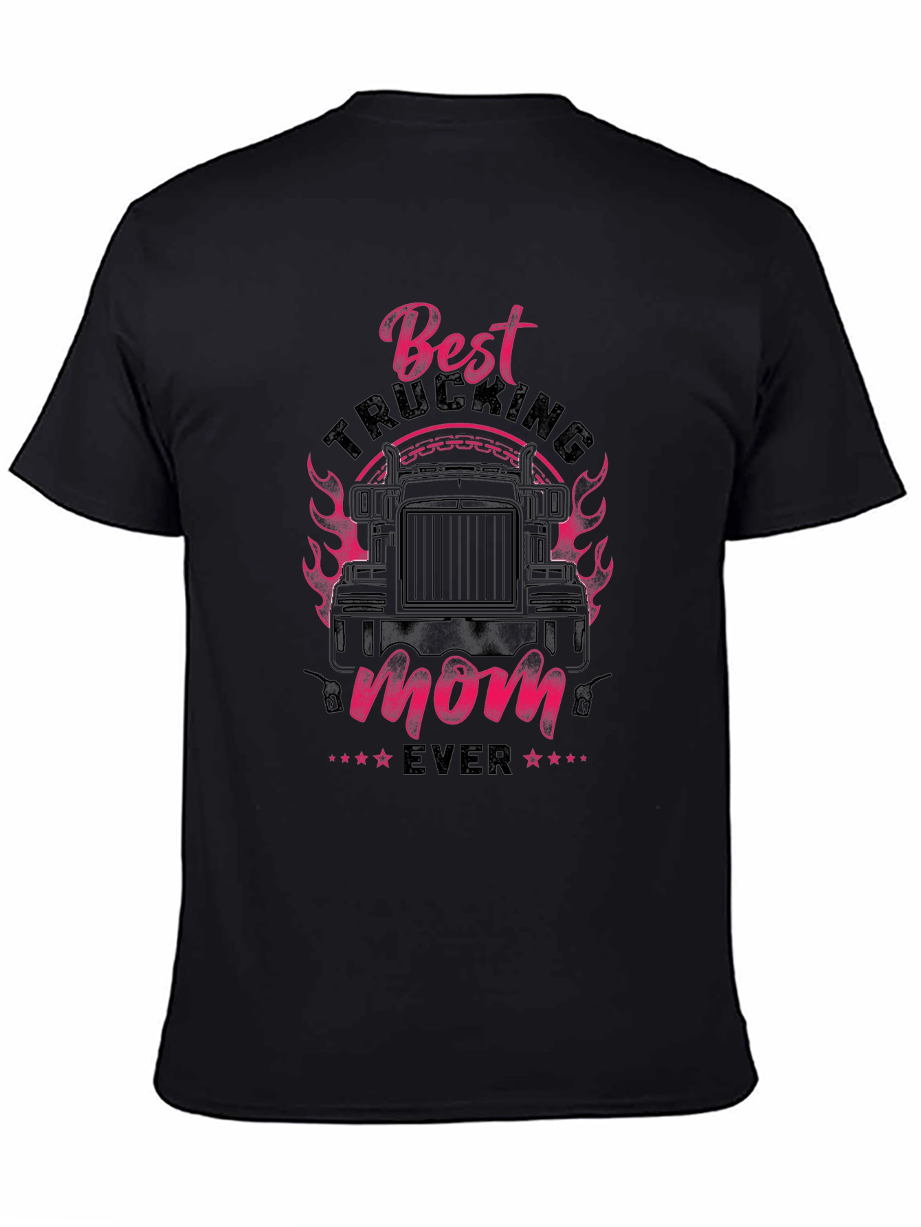 Best Trucking Mom Ever T-Shirt - Black