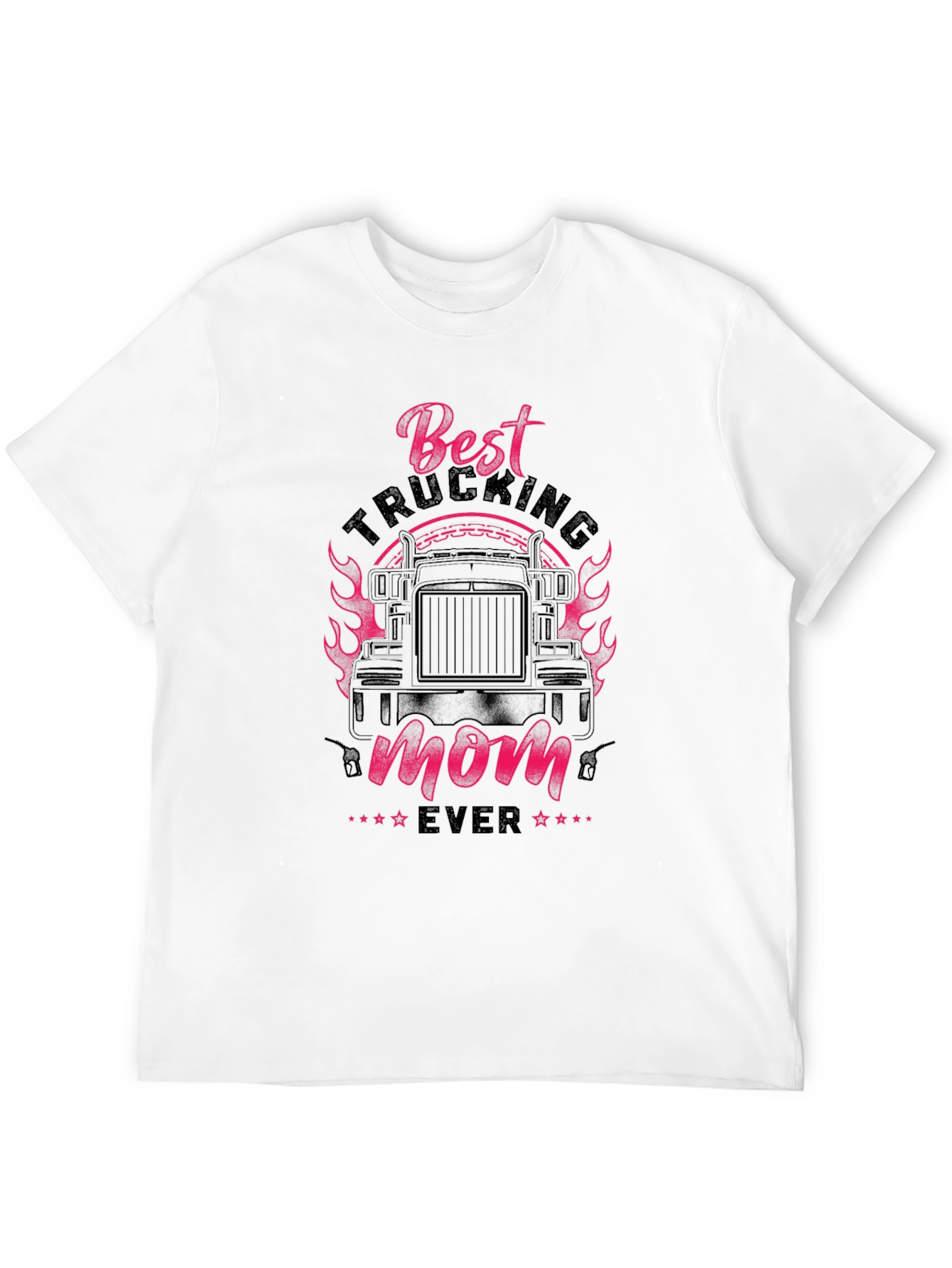 Best Trucking Mom Ever T-Shirt - Black