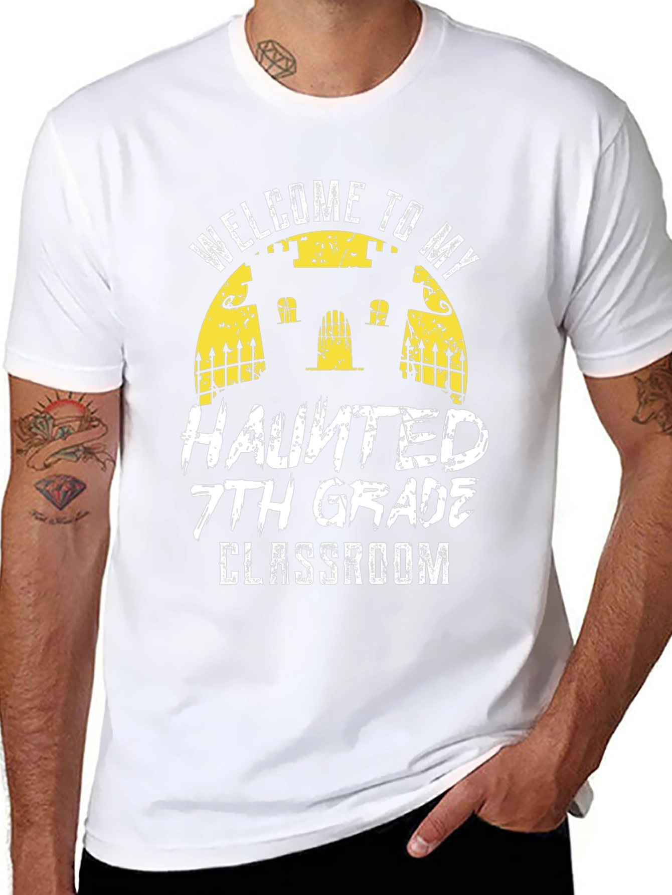 Welcome to My Haunted 7th Grade Classroom T-Shirt