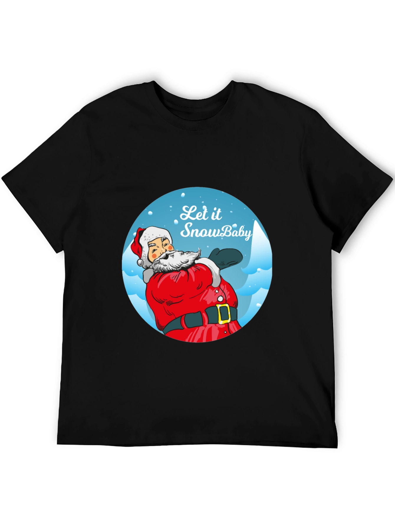 Let It Snow Baby Santa Tee