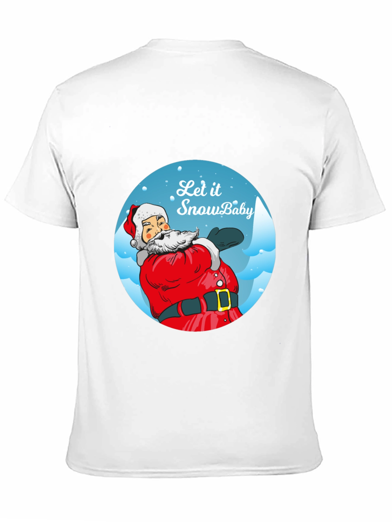 Let It Snow Baby Santa Tee