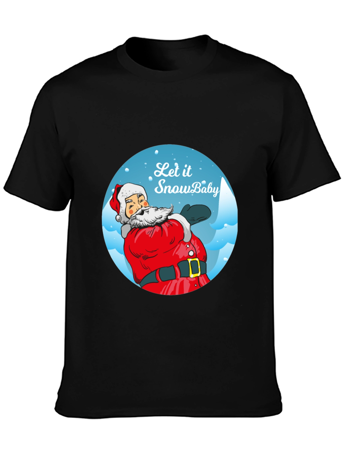 Let It Snow Baby Santa Tee