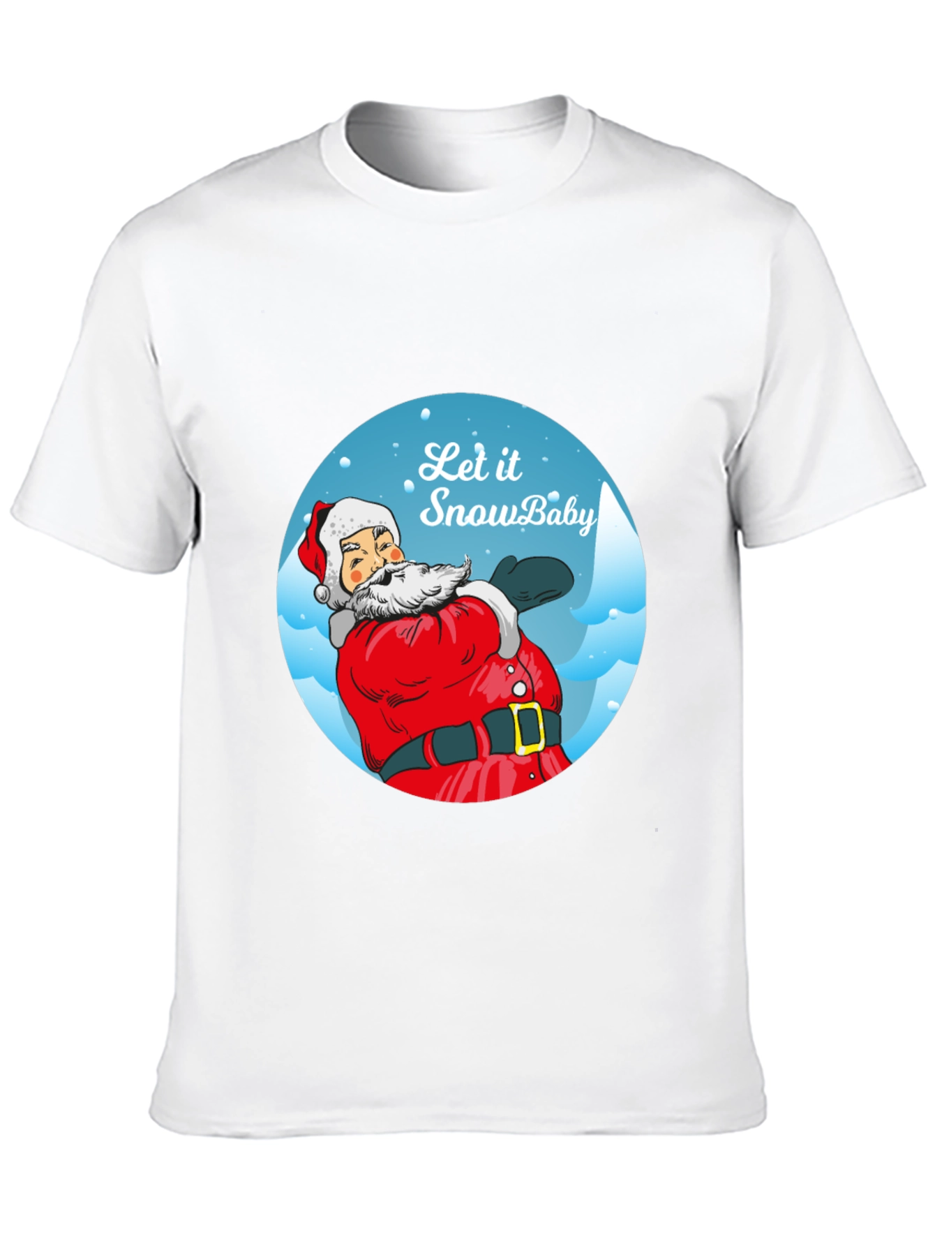 Let It Snow Baby Santa Tee