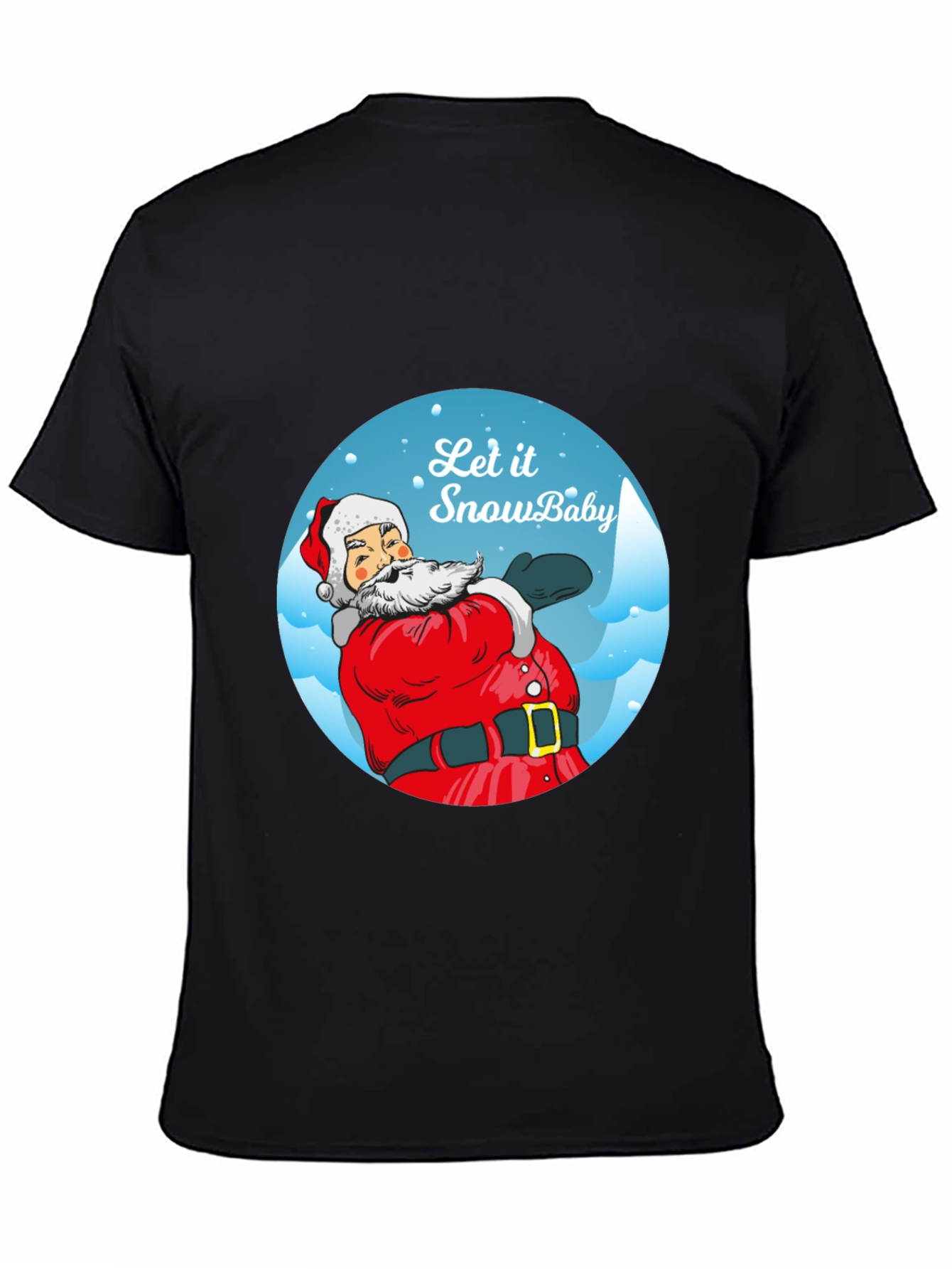 Let It Snow Baby Santa Tee