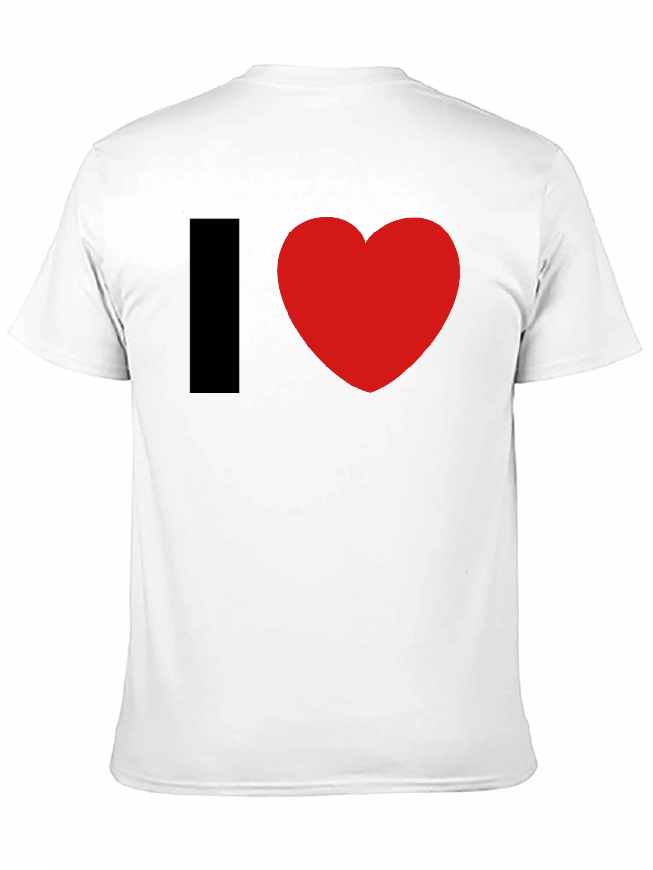 I Heart Graphic Tee - Black Cotton Blend T-Shirt