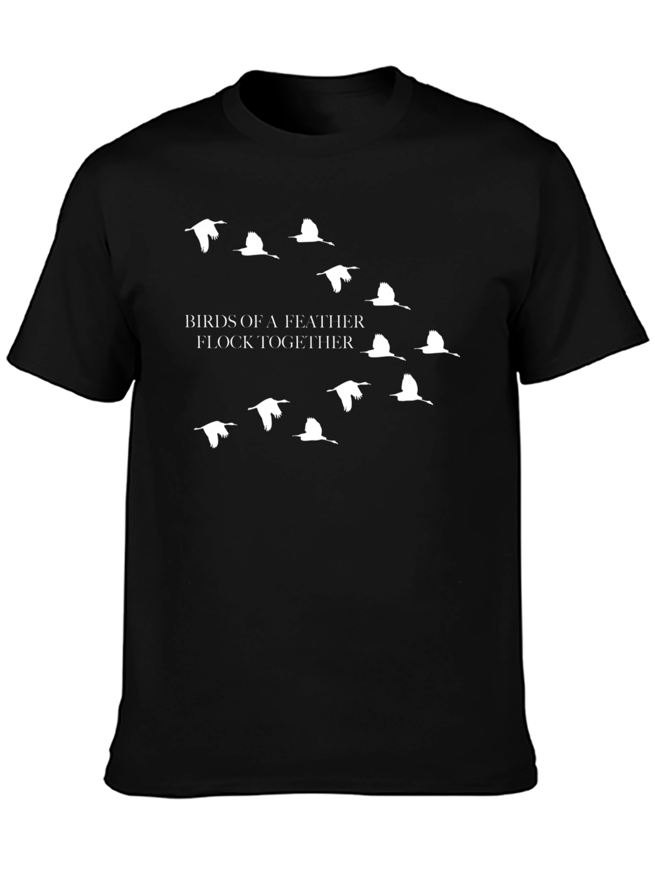 Birds of a Feather Graphic Tee - Black