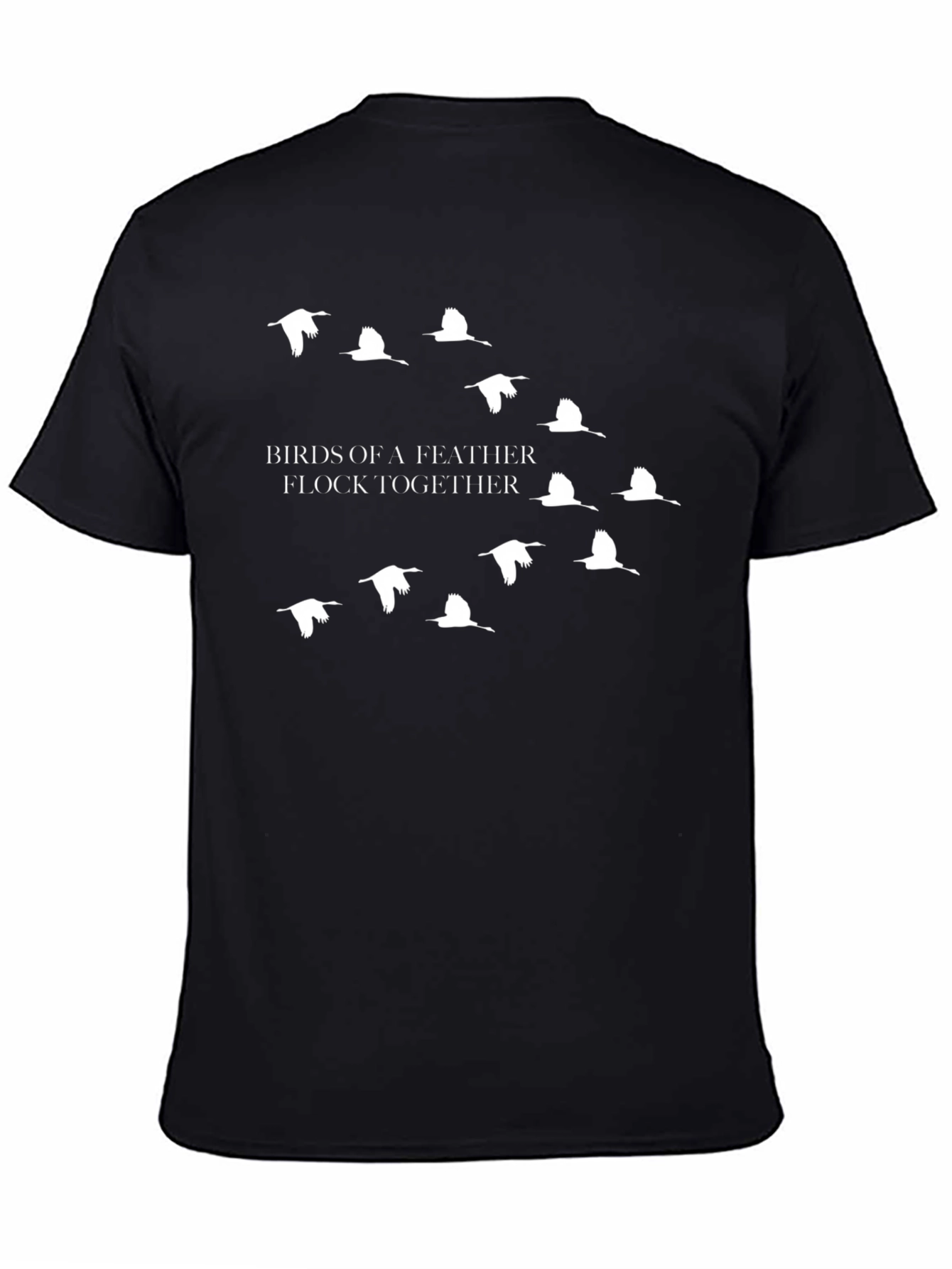 Birds of a Feather Graphic Tee - Black