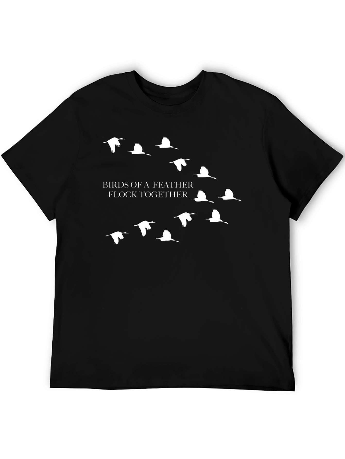 Birds of a Feather Graphic Tee - Black