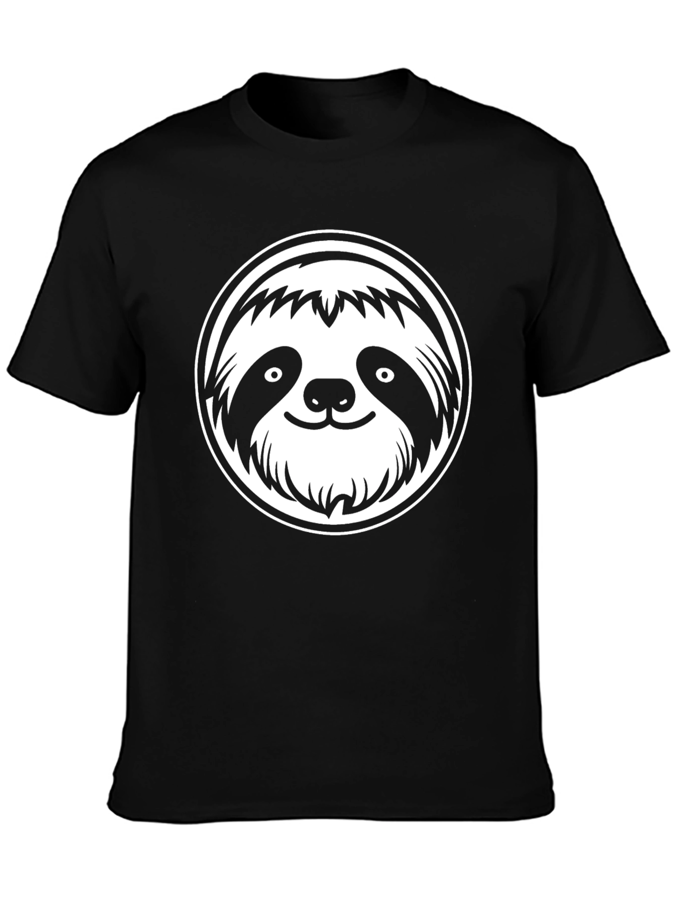 Cool Sloth Graphic T-Shirt - Black