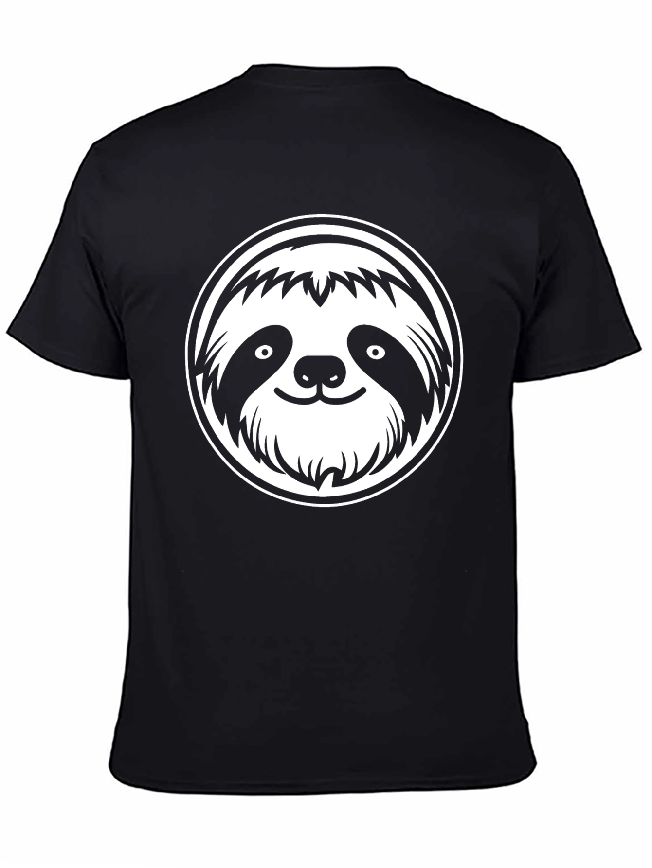 Cool Sloth Graphic T-Shirt - Black