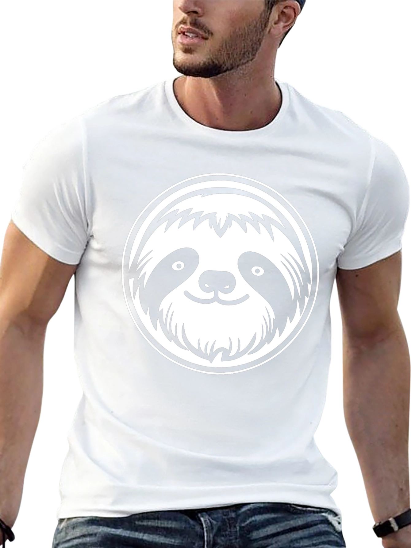 Cool Sloth Graphic T-Shirt - Black