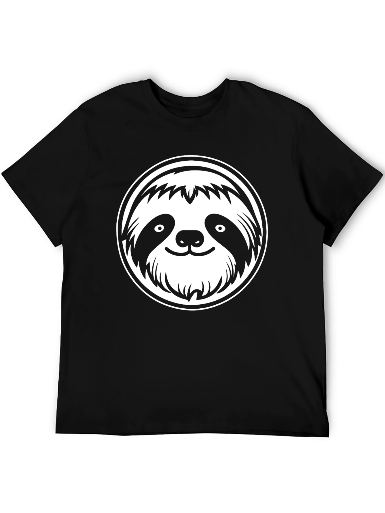 Cool Sloth Graphic T-Shirt - Black