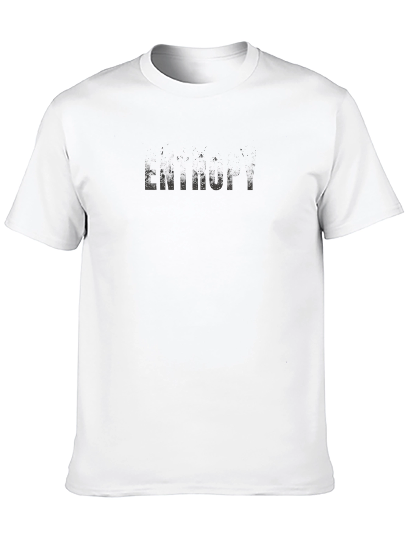 Entropy Black Graphic Tee - Modern Comfort Fit