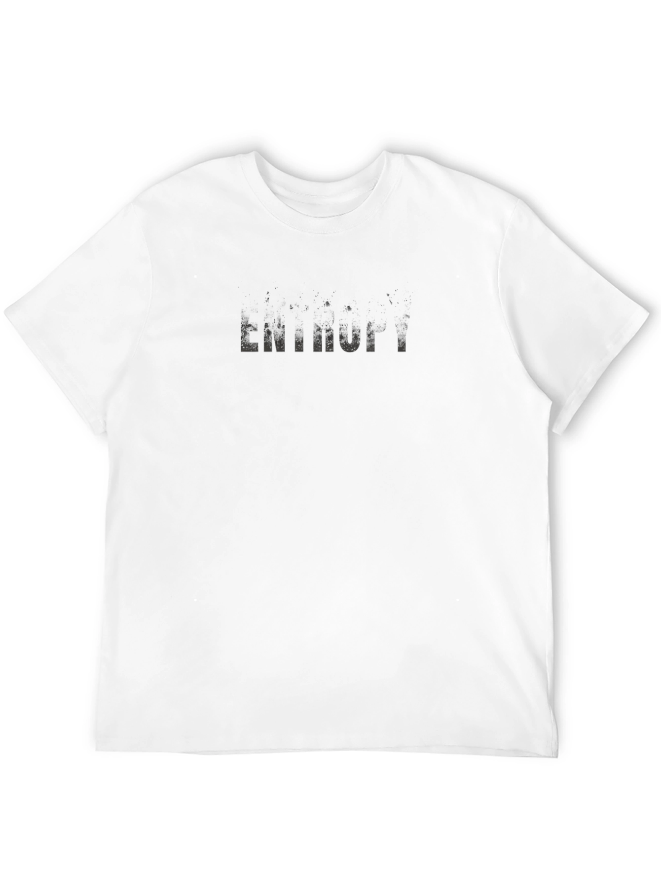 Entropy Black Graphic Tee - Modern Comfort Fit