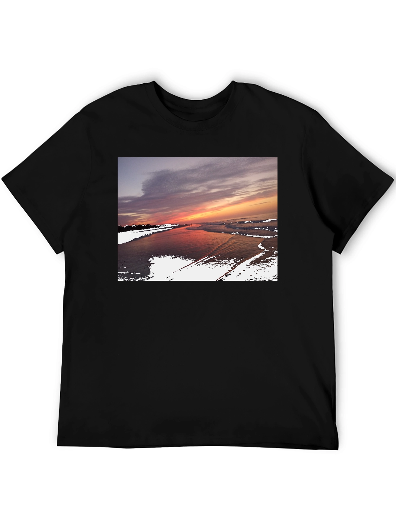 Sunset Beach Graphic Tee - Premium Comfort