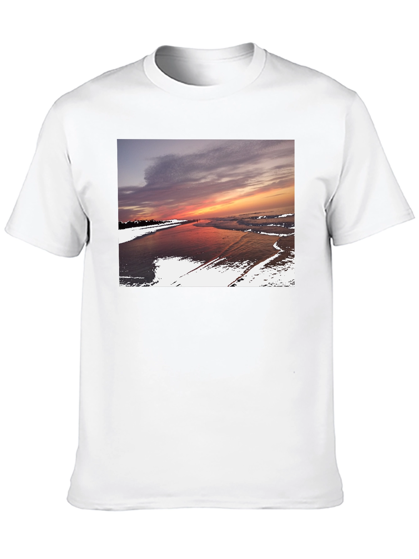 Sunset Beach Graphic Tee - Premium Comfort