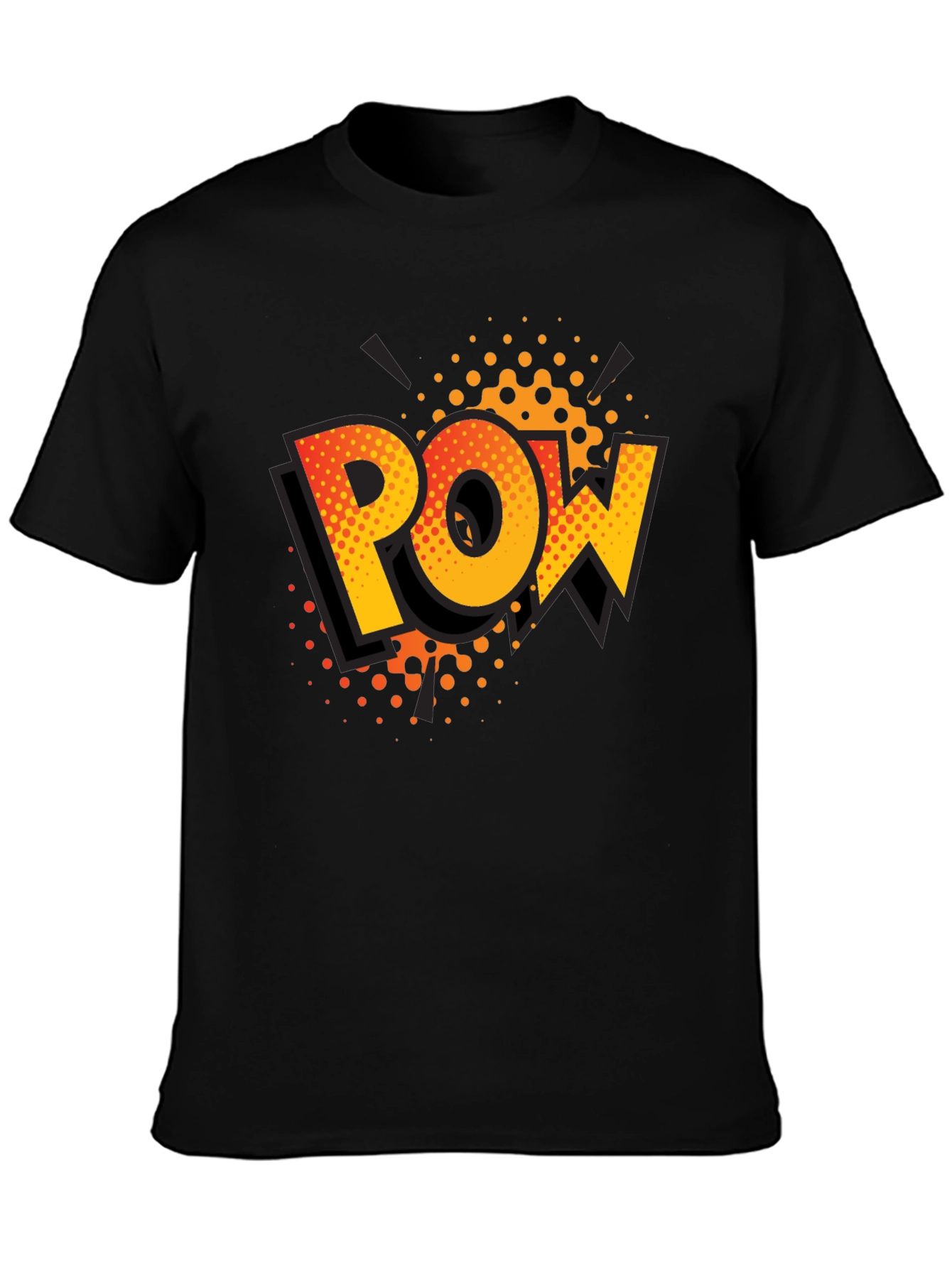 Comic POW Graphic Black T-Shirt