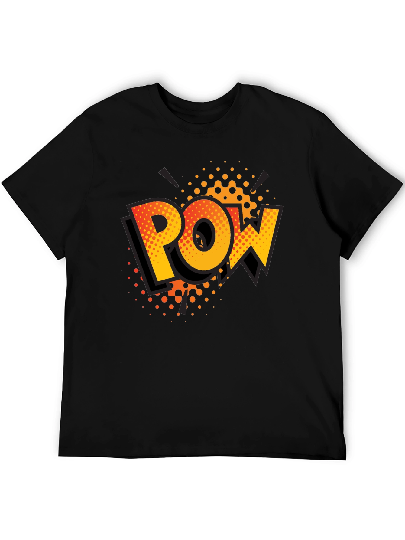 Comic POW Graphic Black T-Shirt
