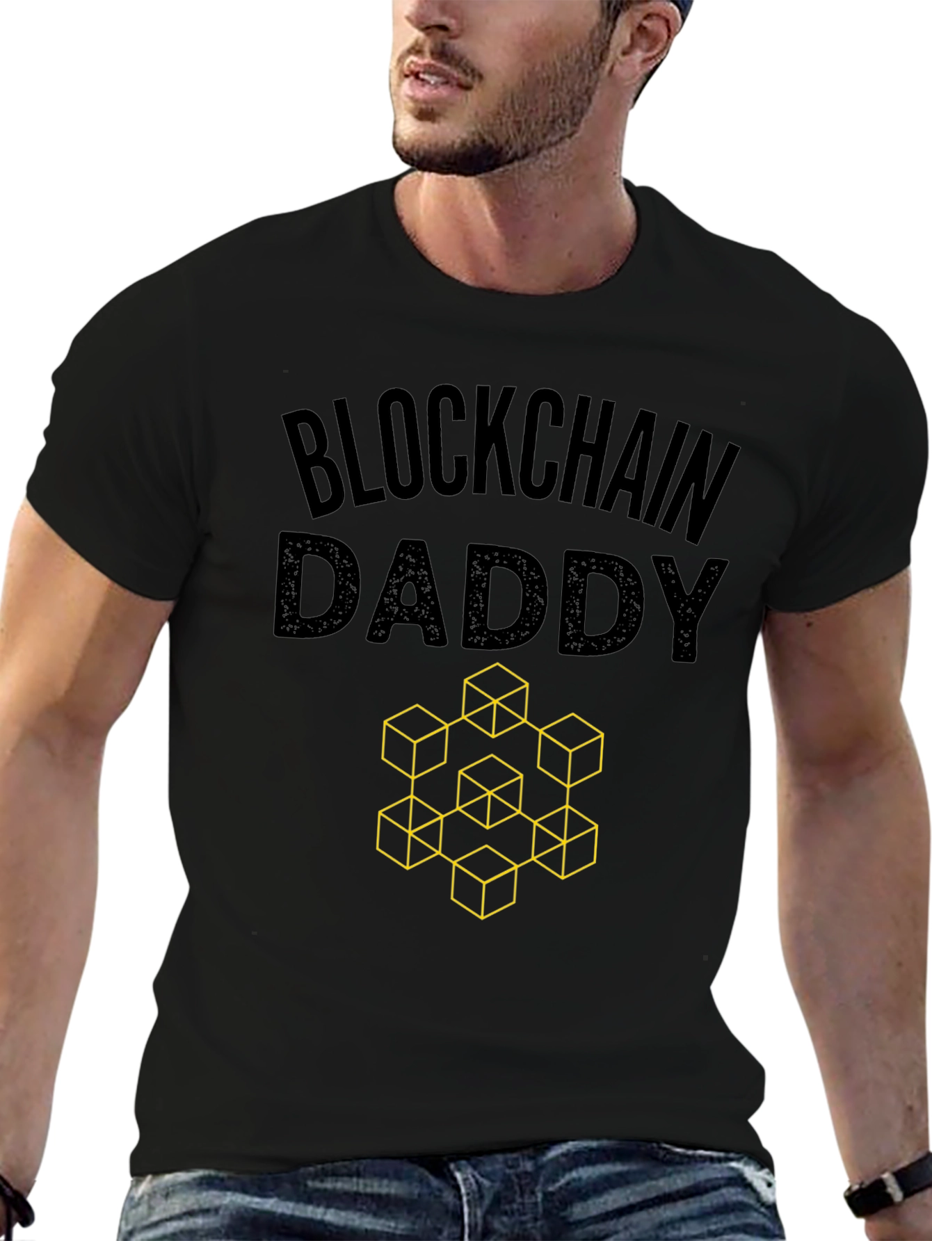 Blockchain Daddy T-Shirt - Crypto Enthusiast Apparel