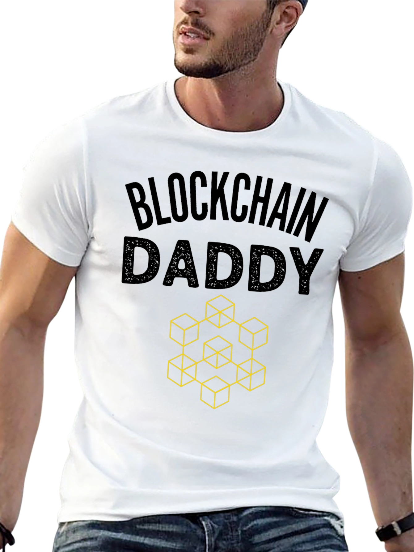 Blockchain Daddy T-Shirt - Crypto Enthusiast Apparel