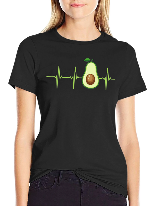 Avocado Heartbeat T-Shirt - Vegan Life
