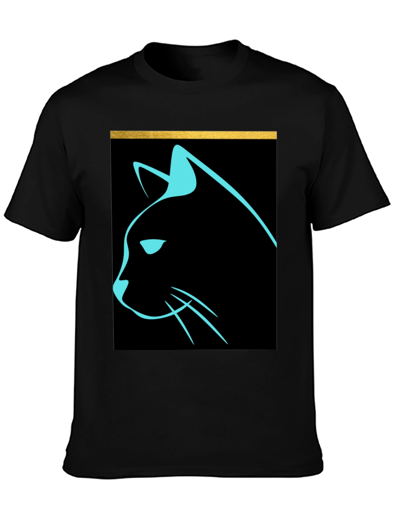Cool Cat Graphic Tee - Sleek Modern Design