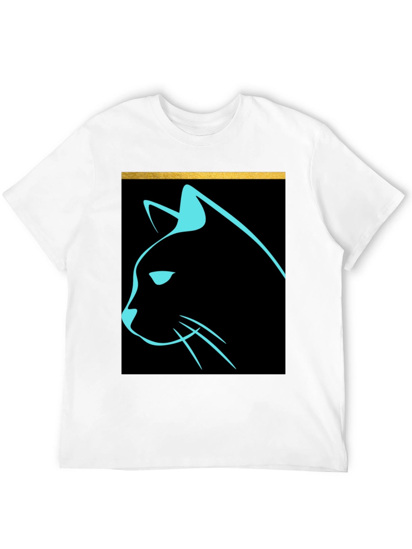 Cool Cat Graphic Tee - Sleek Modern Design