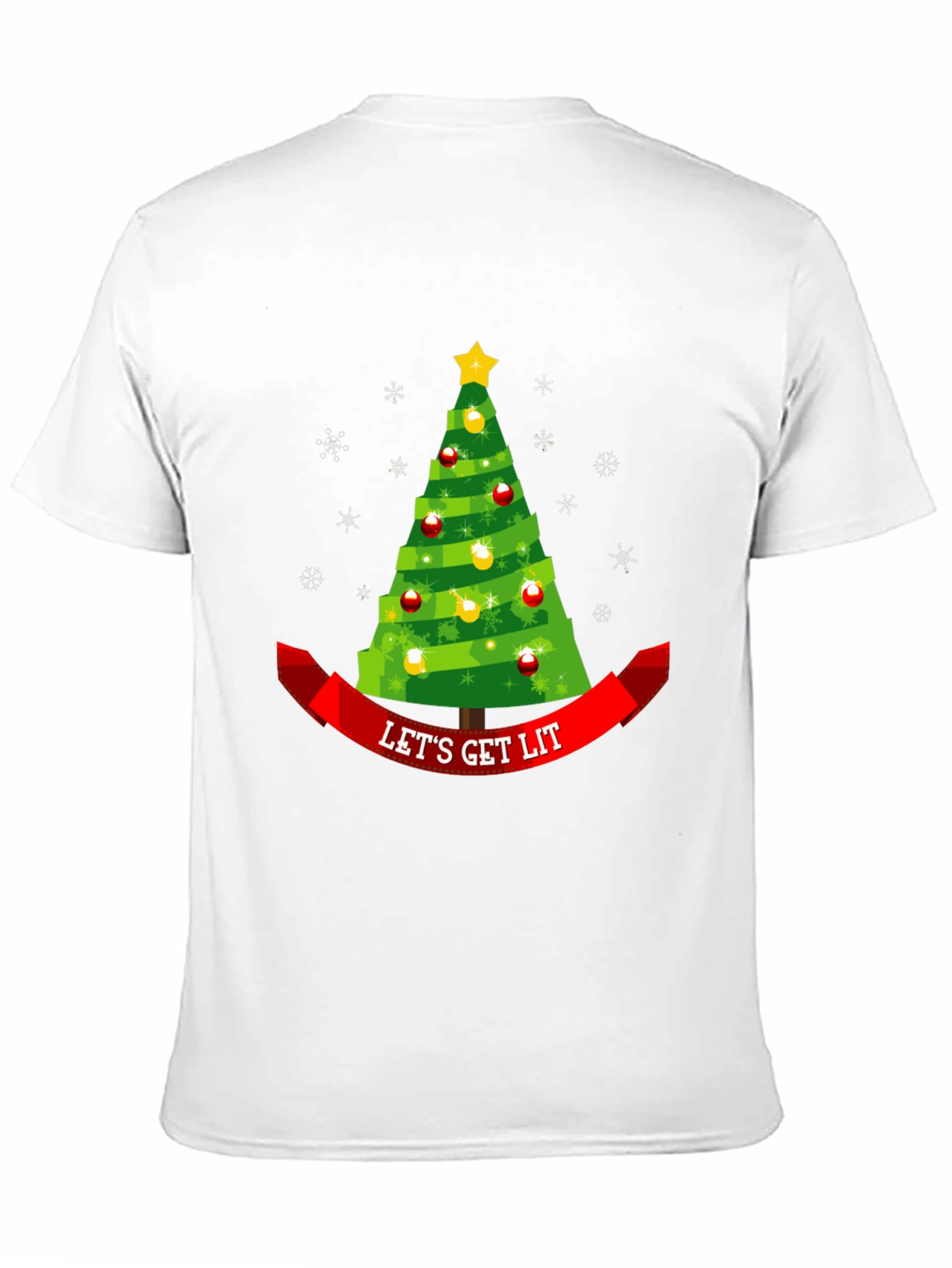 Lets Get Lit Christmas Tree Tee