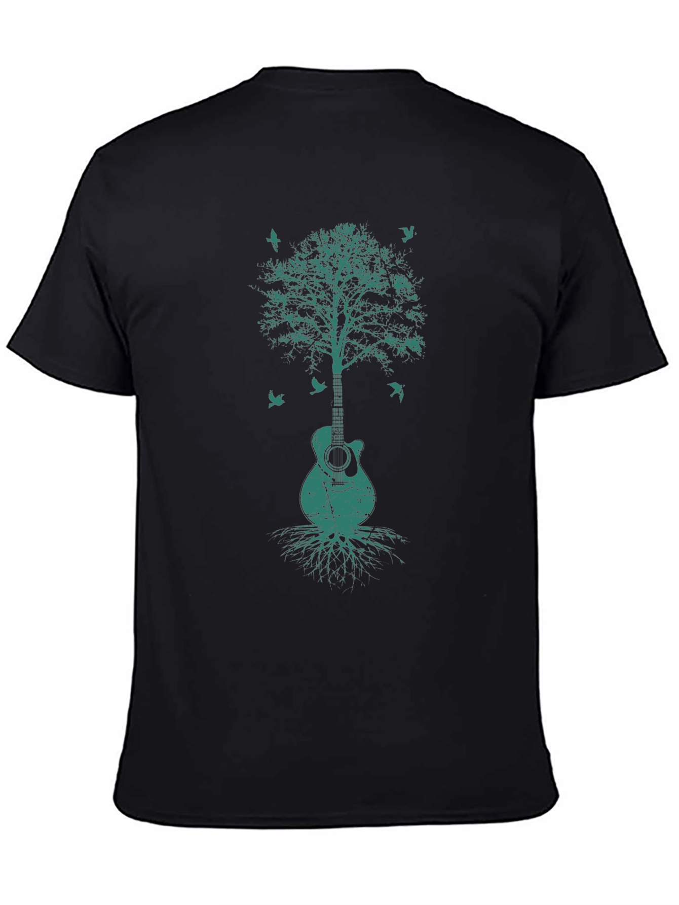 Guitar Tree Graphic Tee - Music & Nature Shirt