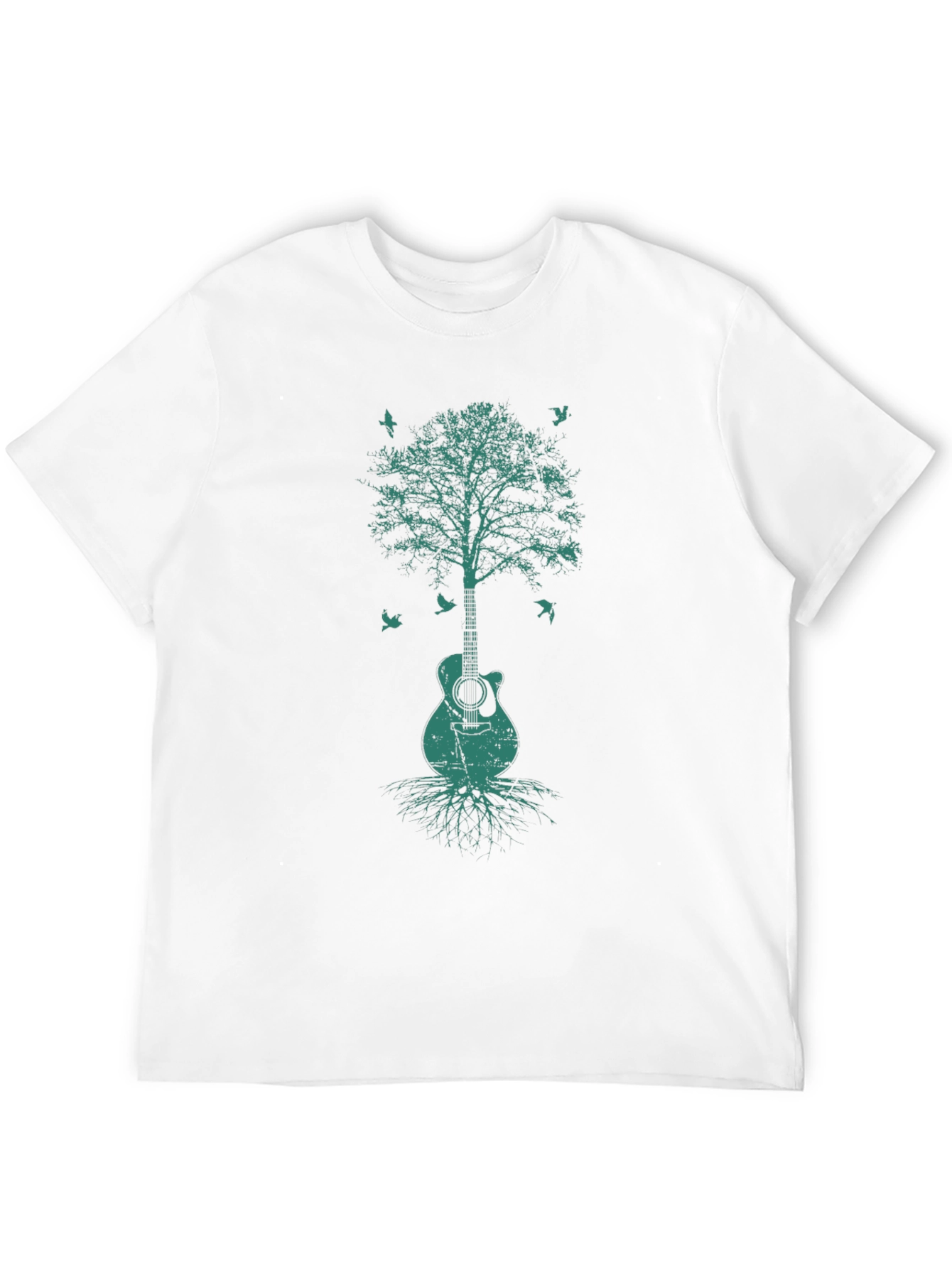 Guitar Tree Graphic Tee - Music & Nature Shirt