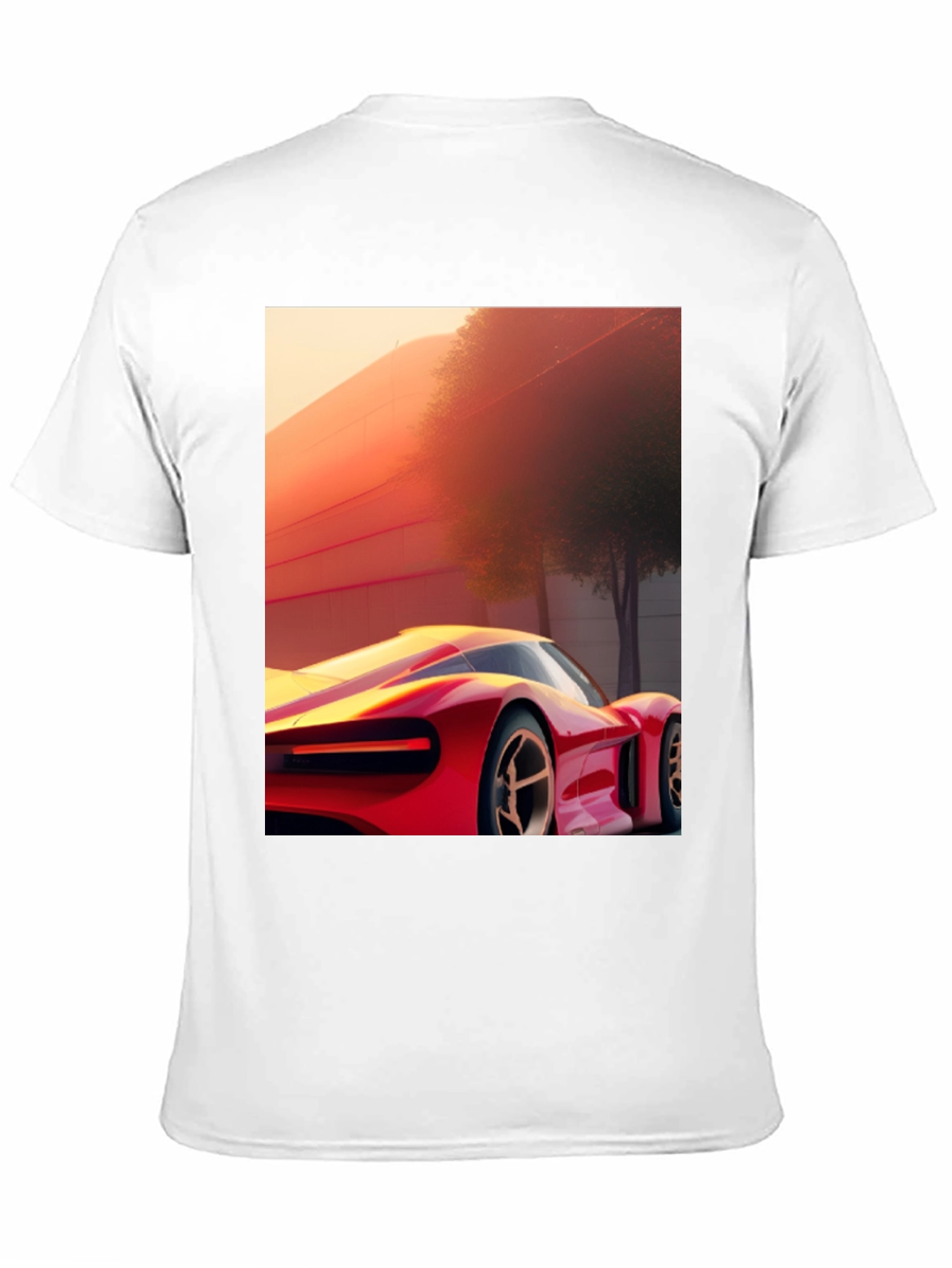 Sleek Car Graphic Tee - Modern Streetwear Style