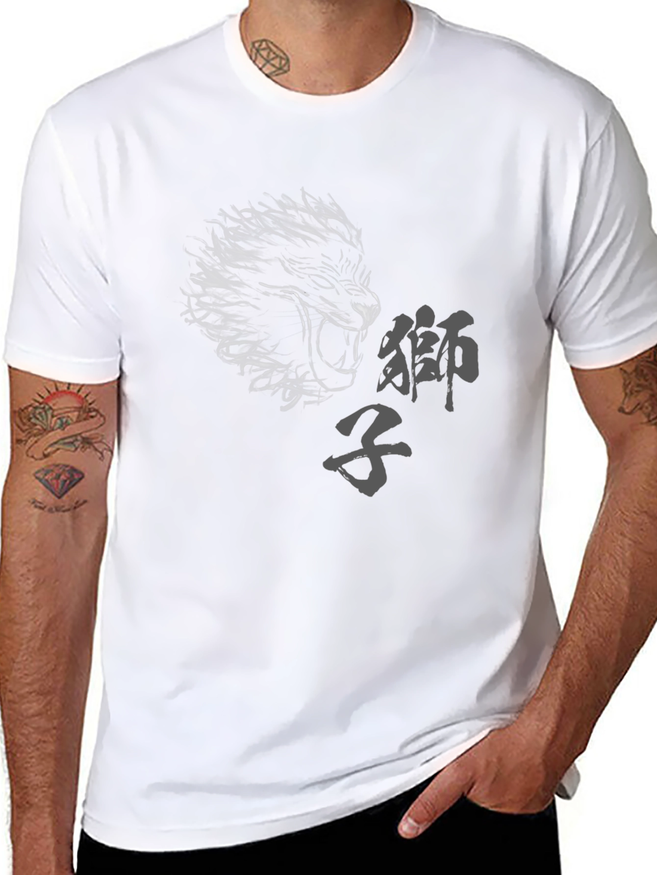 Lion Graphic Print Tee