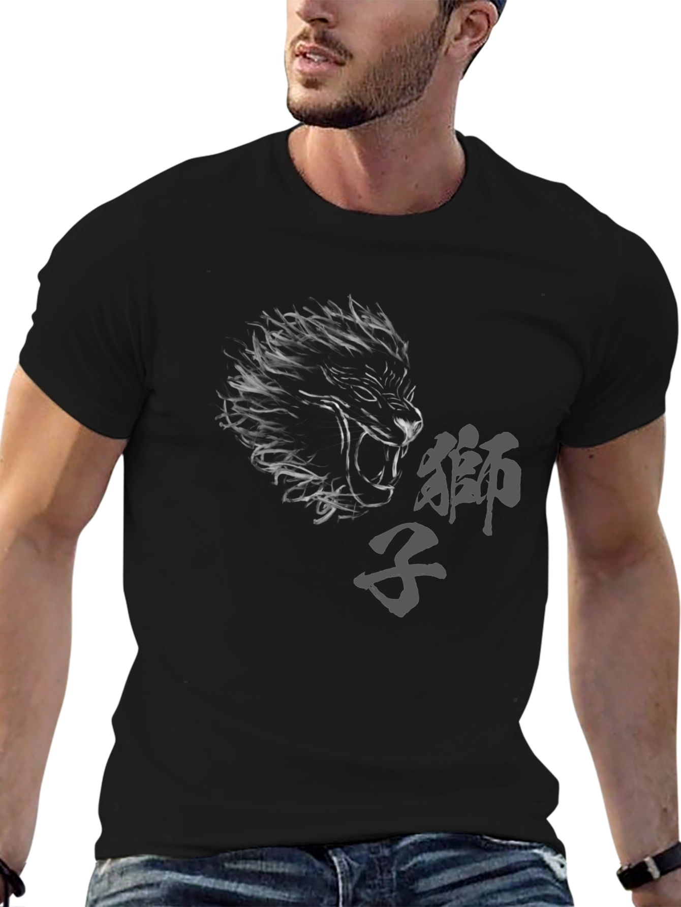 Lion Graphic Print Tee