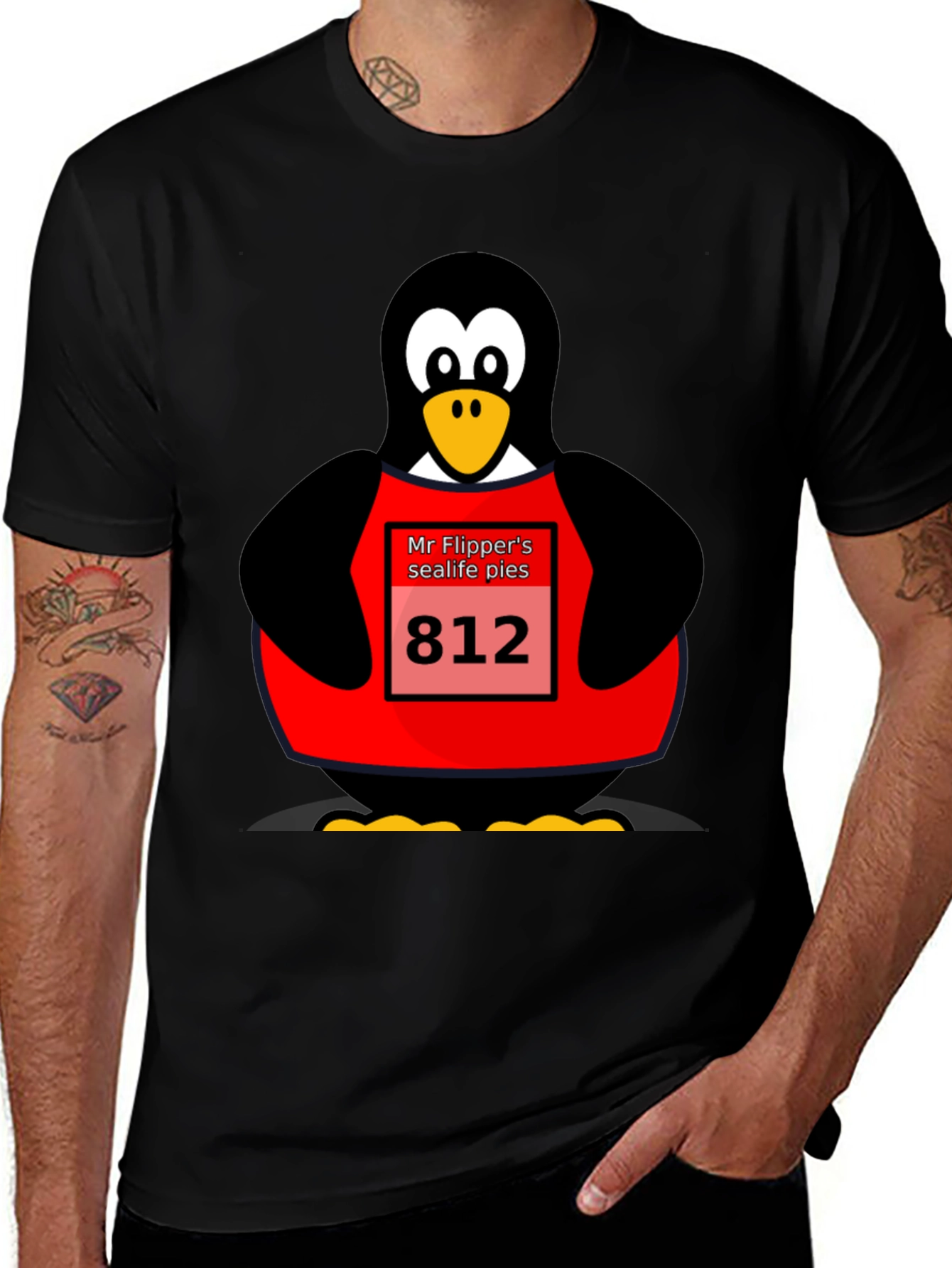Mr. Flippers Sealife Pies Penguin T-Shirt