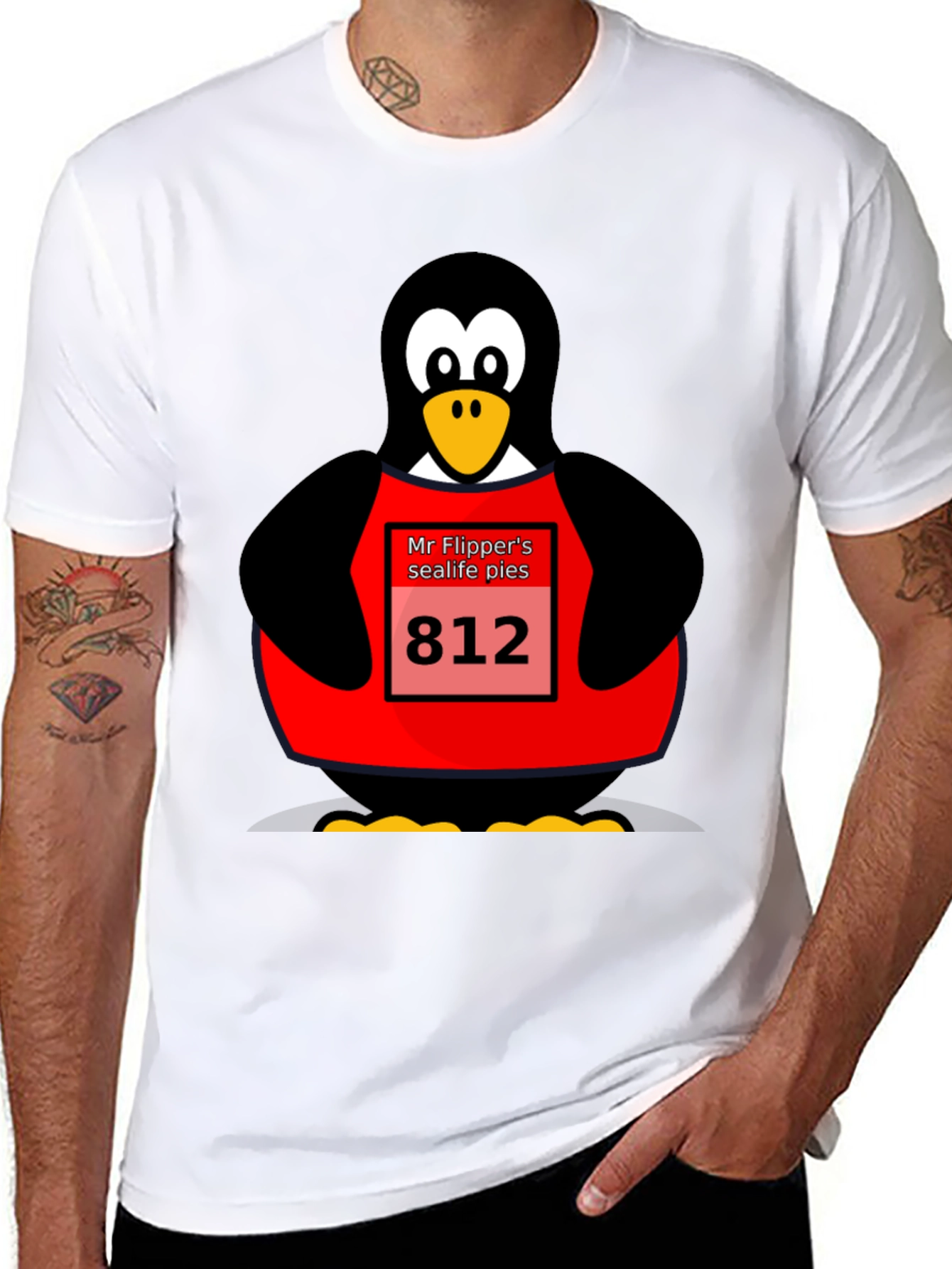 Mr. Flippers Sealife Pies Penguin T-Shirt