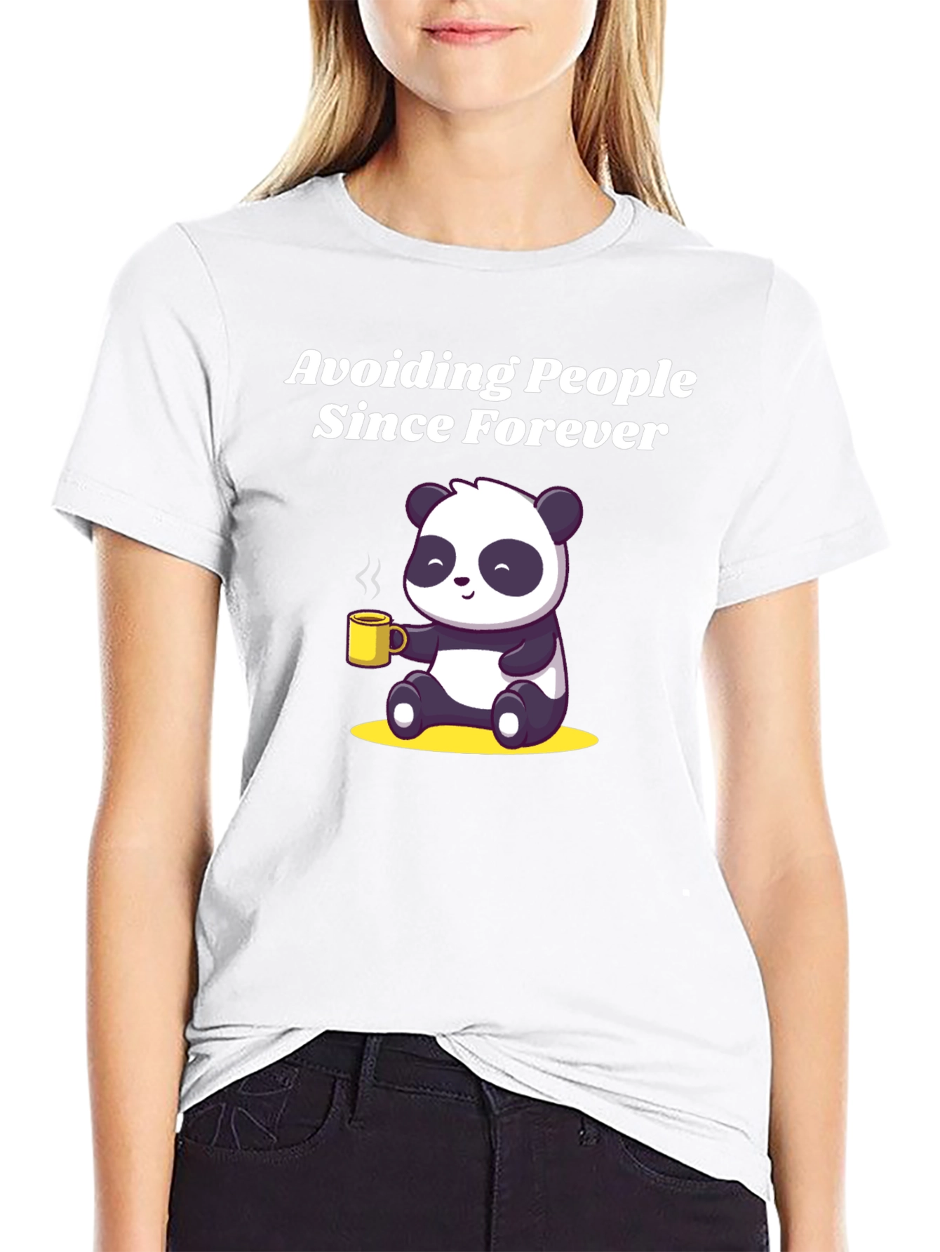 Avoiding People Since Forever Panda T-Shirt