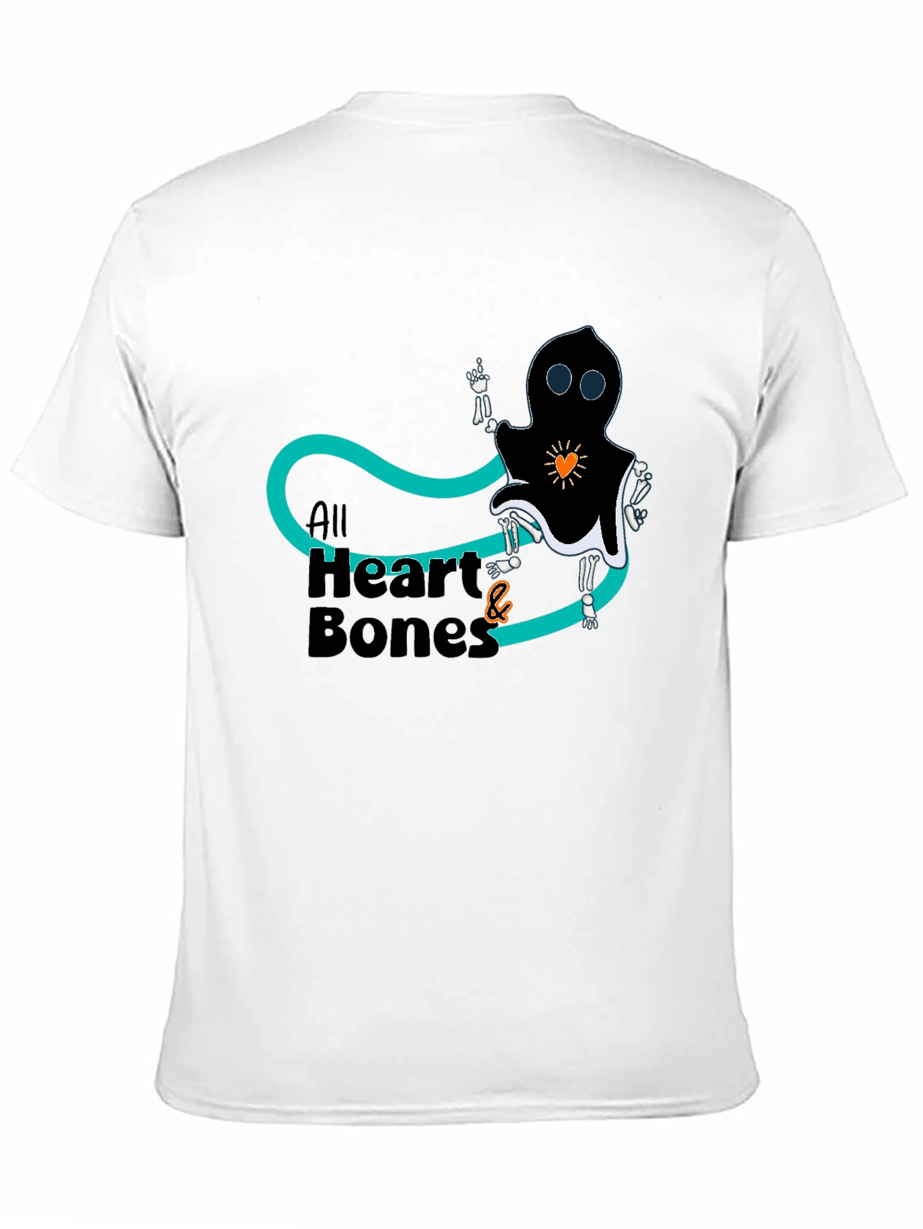 All Heart & Bones Graphic Tee - Black