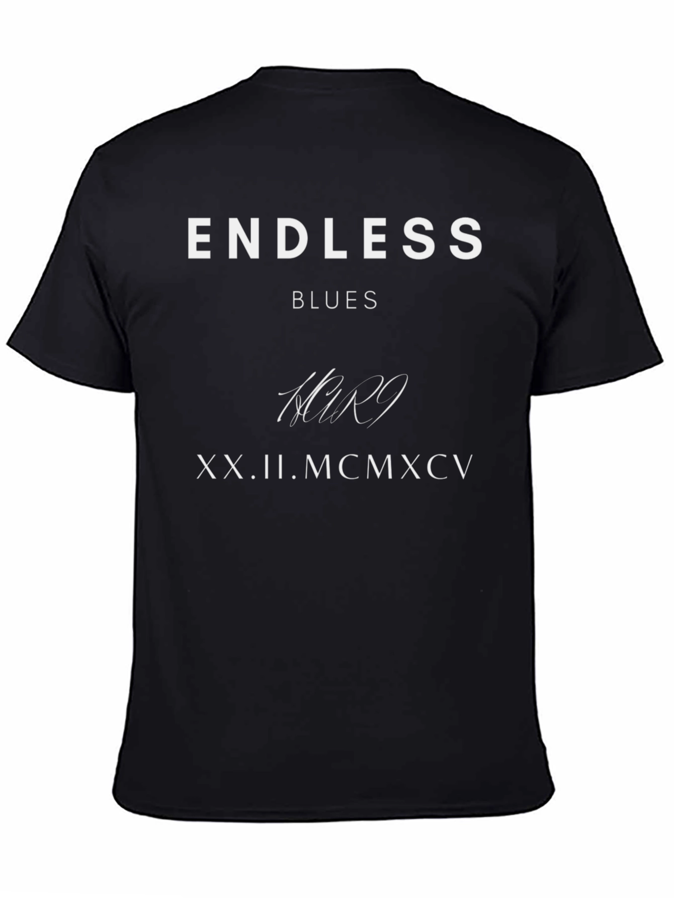 Endless Blues Graphic Tee - Unisex Black T-Shirt
