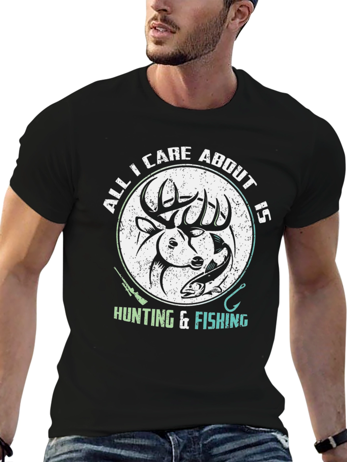 Hunting & Fishing Graphic T-Shirt