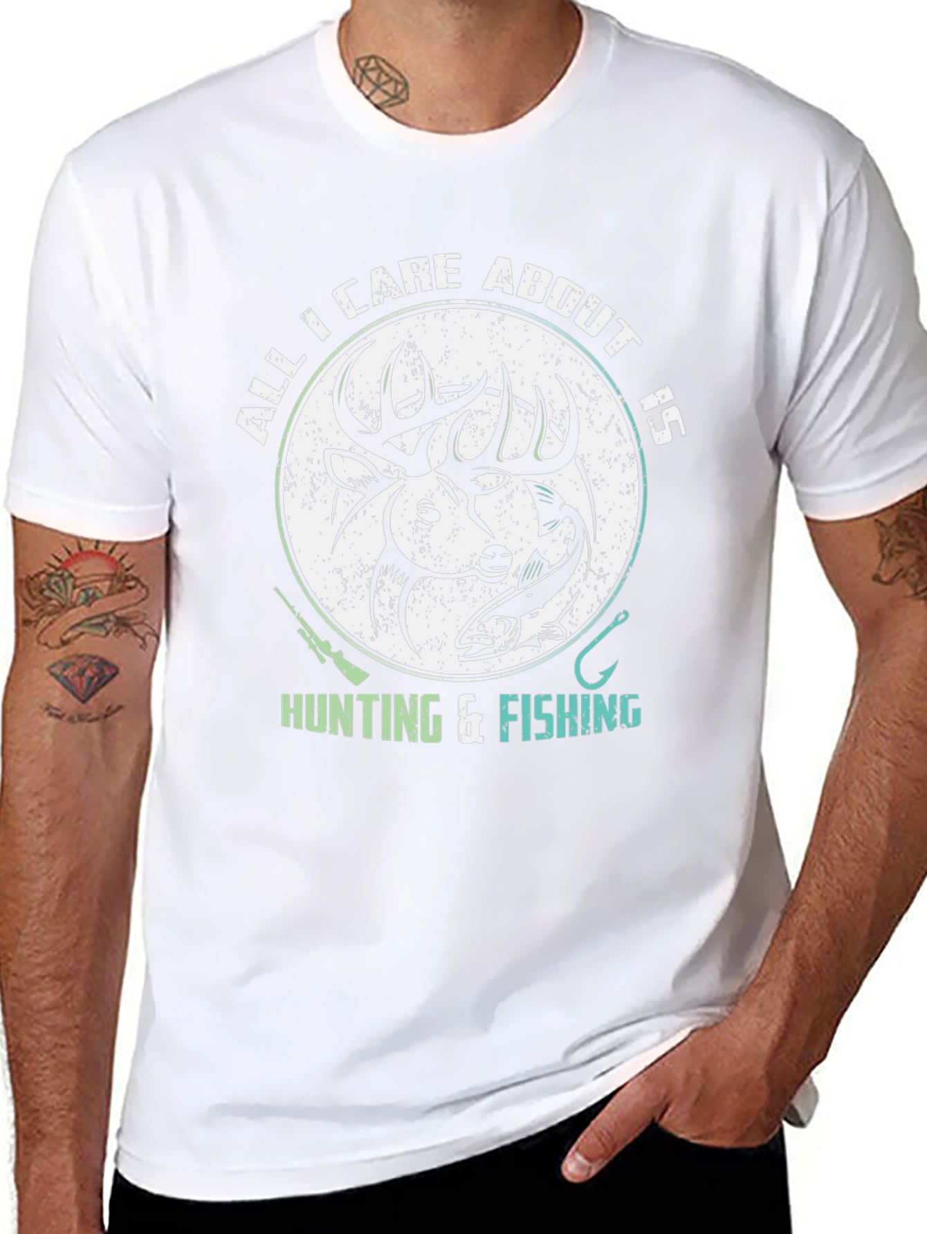 Hunting & Fishing Graphic T-Shirt