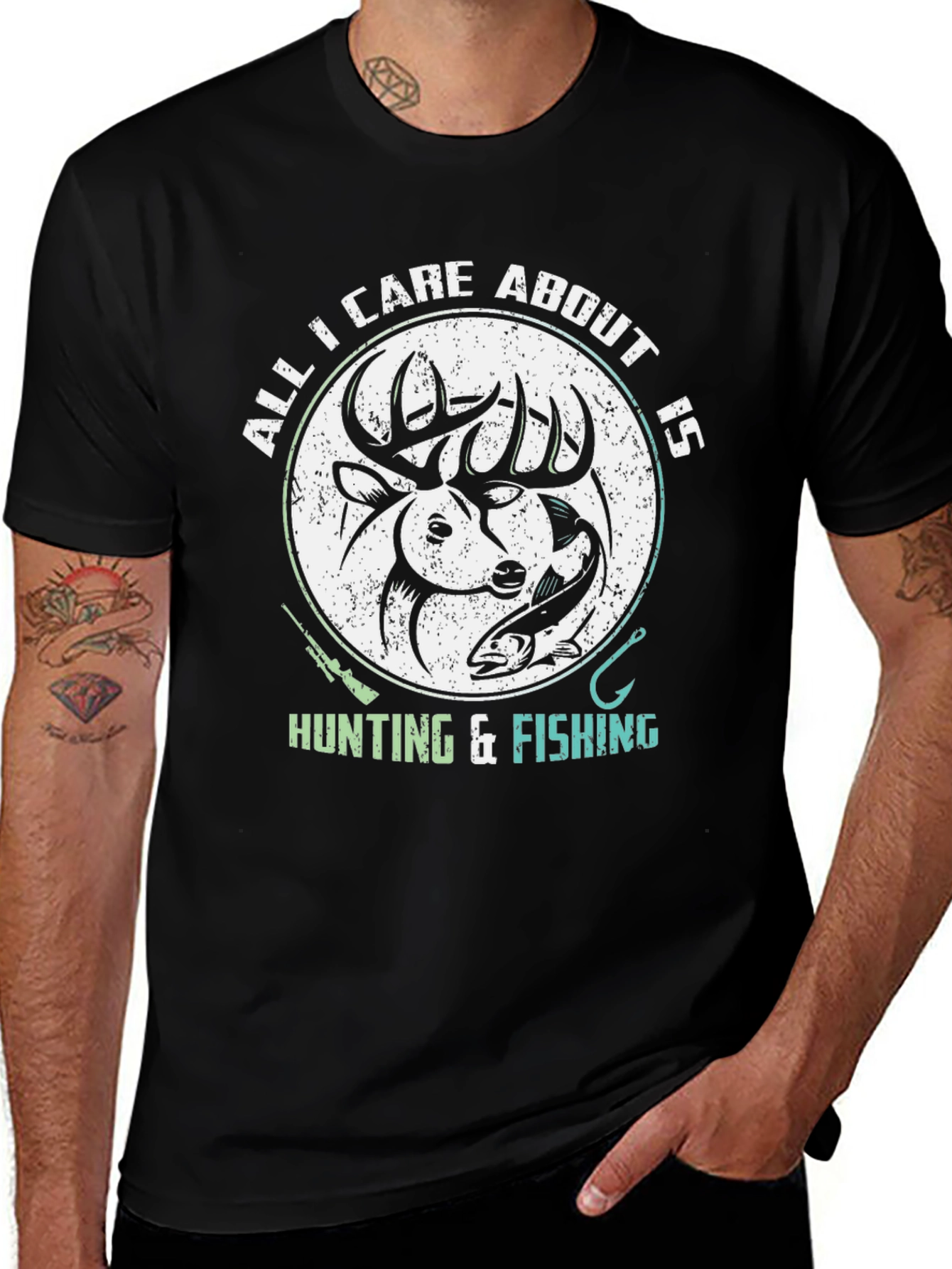 Hunting & Fishing Graphic T-Shirt