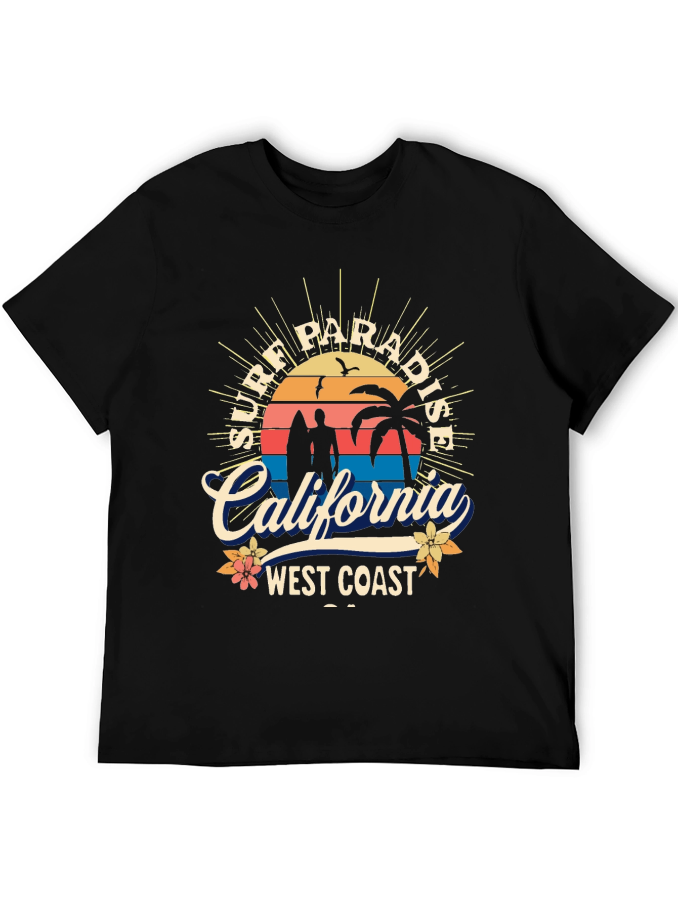 Surf Paradise California West Coast T-Shirt