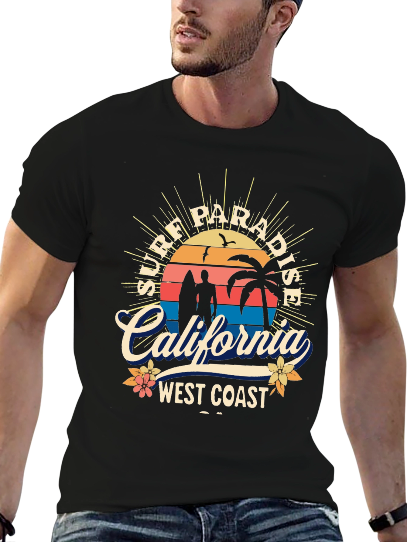 Surf Paradise California West Coast T-Shirt